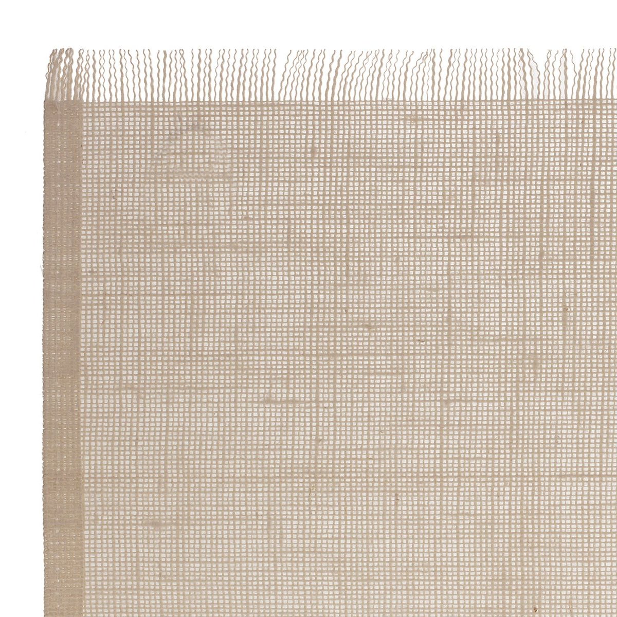 Lot de 6 sets de table à franges beige, TOILINUX