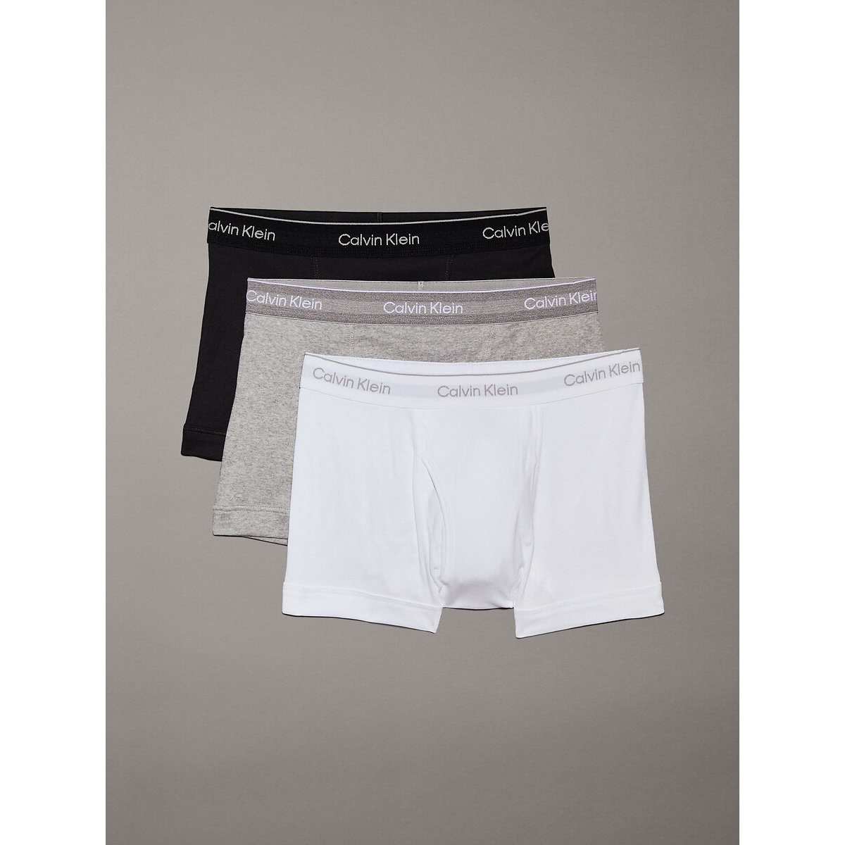 Lot de 3 boxers noir + gris + blanc, CALVIN KLEIN UNDERWEAR