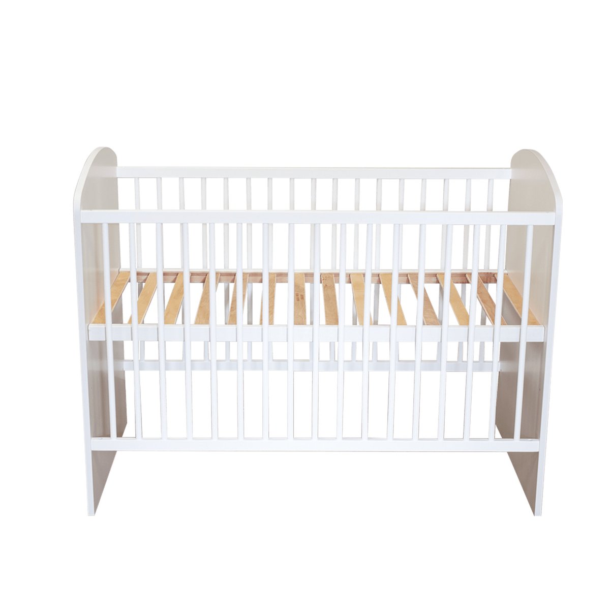 Lit en bois avec sommier réglable blanc, BABY FOX