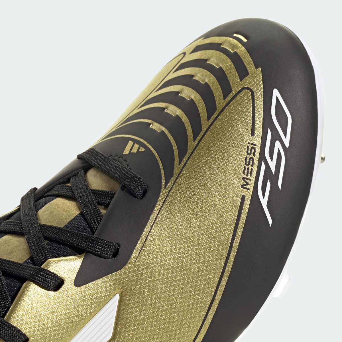 Chaussure Messi F50 League Terrain souple/Multi-surfaces gold metallic / cloud white / core black, adidas Performance