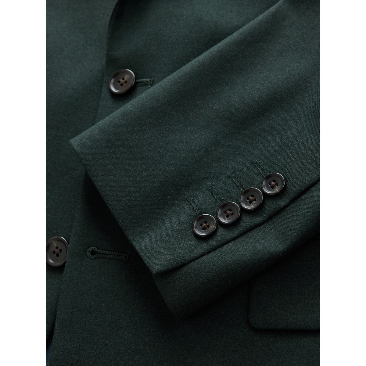 Veste de costume ajustée en flanelle vert, NEXT