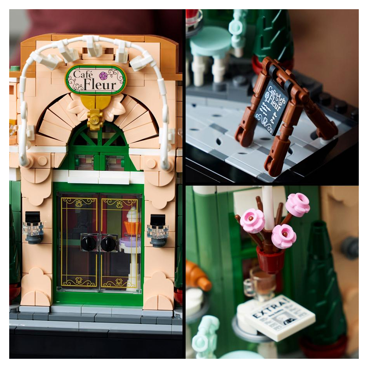 LEGO Icons - Café Français 10362 : Un Bistro à Construire pour Adultes multicolore, LEGO