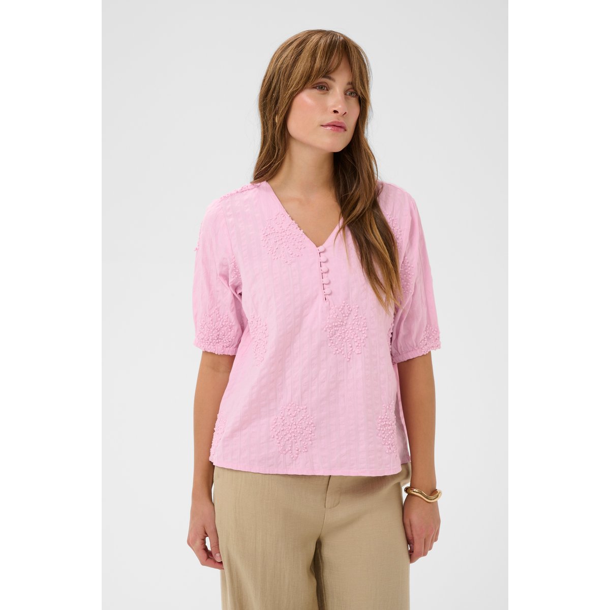 Blouse à manches longues rose lilac sachet, CULTURE