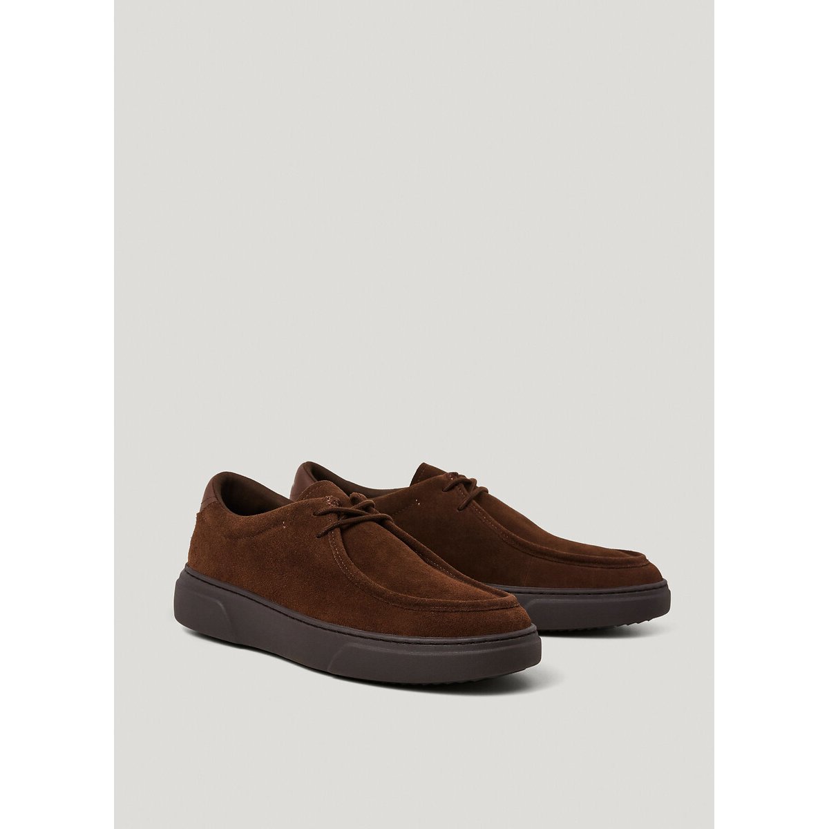 Scarpe da ginnastica in pelle scamosciata, Colins Street marrone, PEPE JEANS