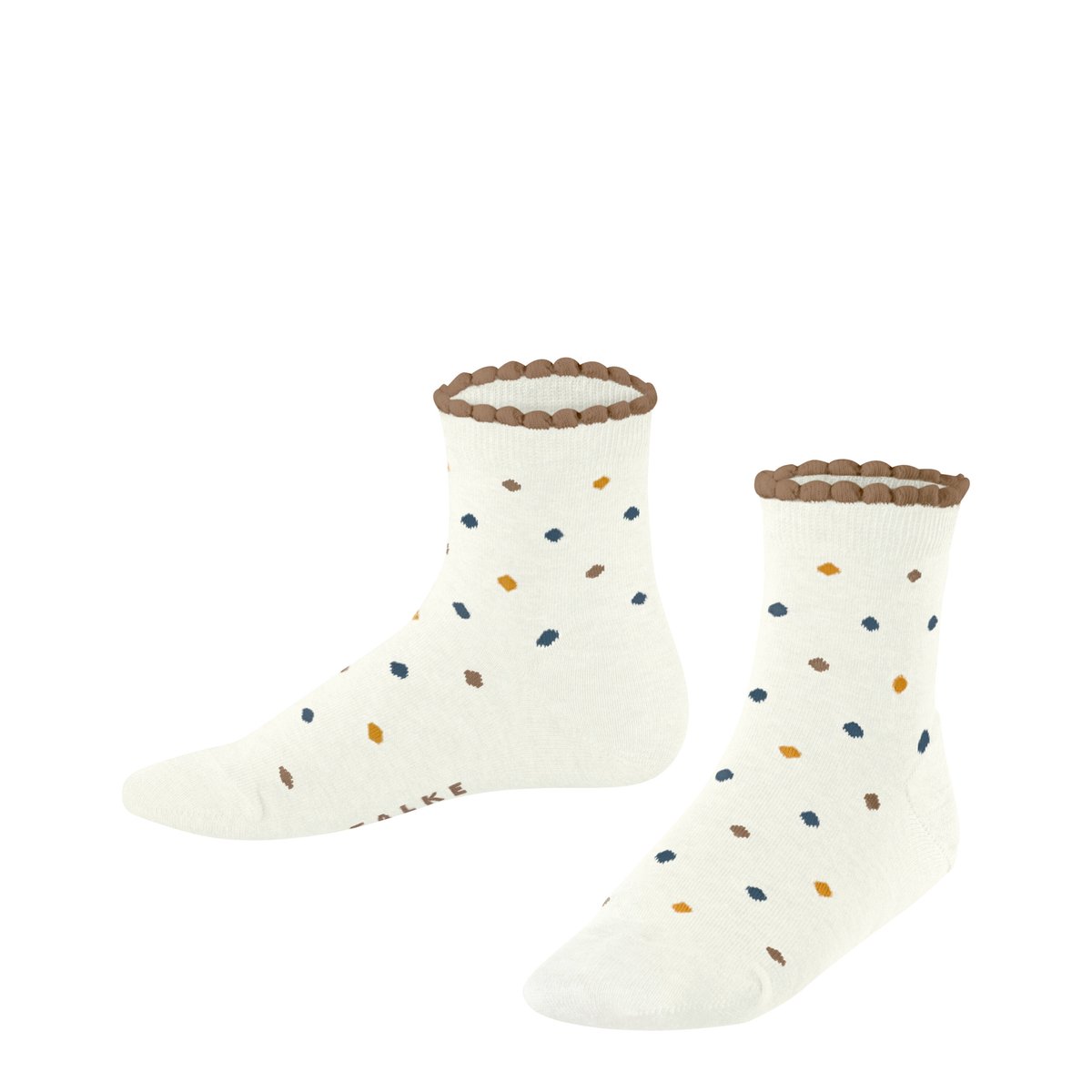 Chaussettes courtes Multidot blanc, FALKE