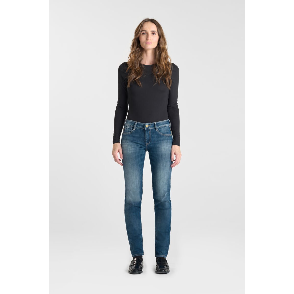 Jeans push-up slim PULP, longueur 34 blue, LE TEMPS DES CERISES