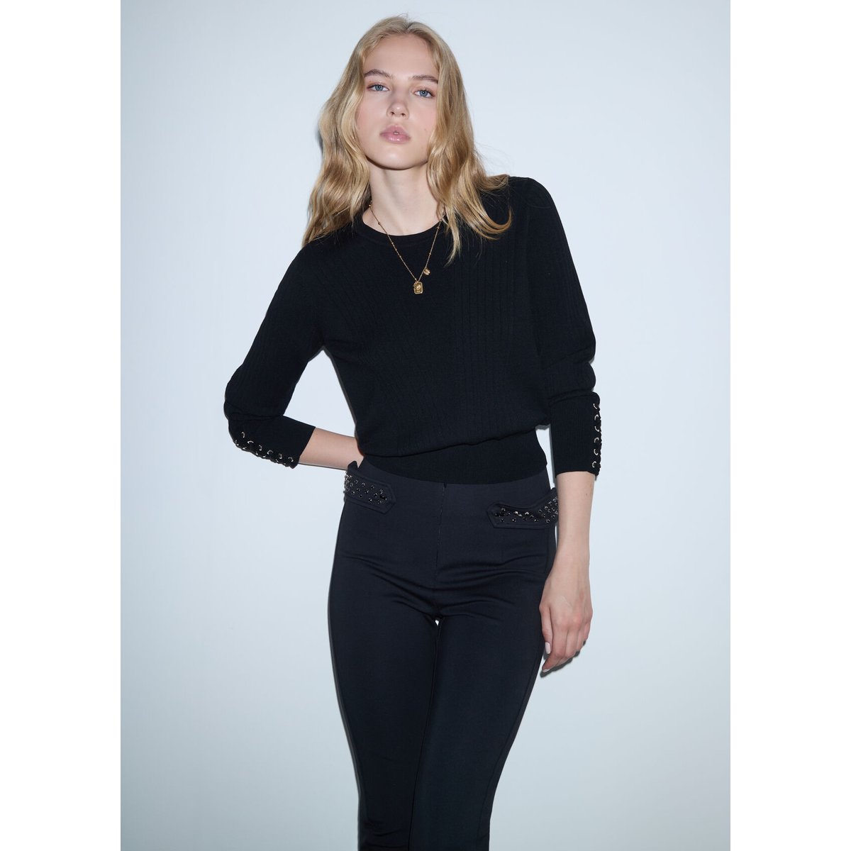 Pull avec Lacets noir, LIU JO