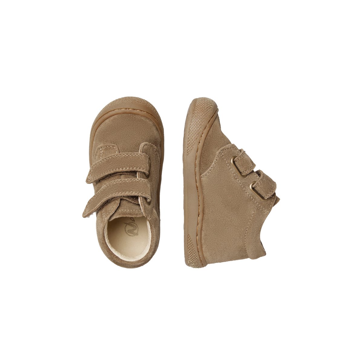 Chaussures premiers pas en suède COCOON WIDE VL marron-, NATURINO