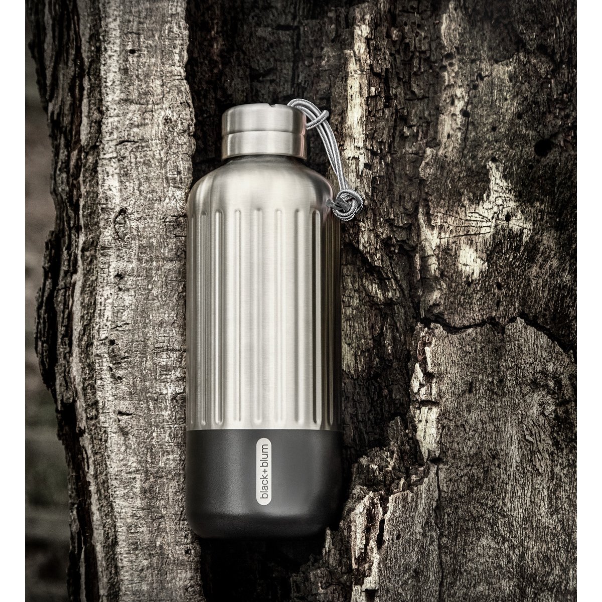 Gourde isotherme acier et noir, BLACK + BLUM