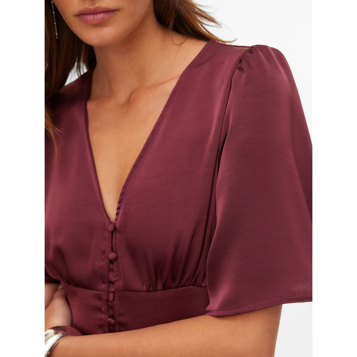 Robe burgundy, VERO MODA
