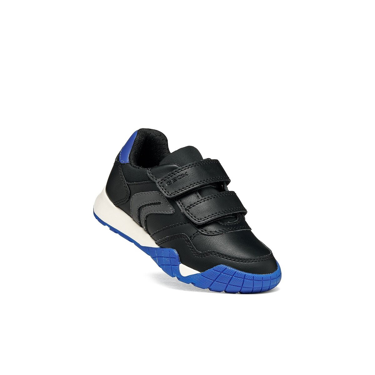 Kids Rann-E Breathable Touch 'n' Close Trainers black/blue, GEOX