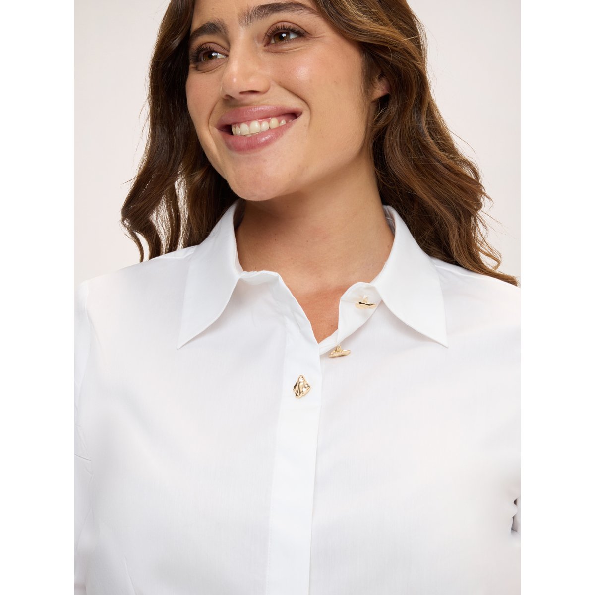 Chemise avec cravate amovible blanc, FIORELLA RUBINO