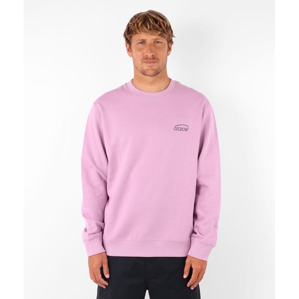 Sweat col rond SERONI lilas, OXBOW