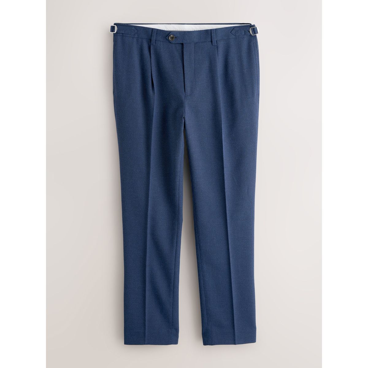 Pantalon texturé avec languettes d’ajustement bleu marine, NEXT
