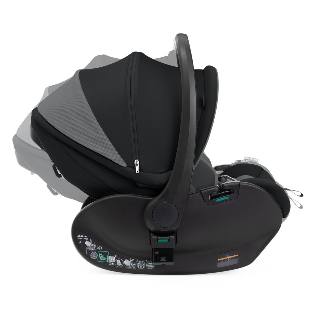 Poussette trio Bellagio 2 + siège auto First Seat Recline i-Size noir, CHICCO