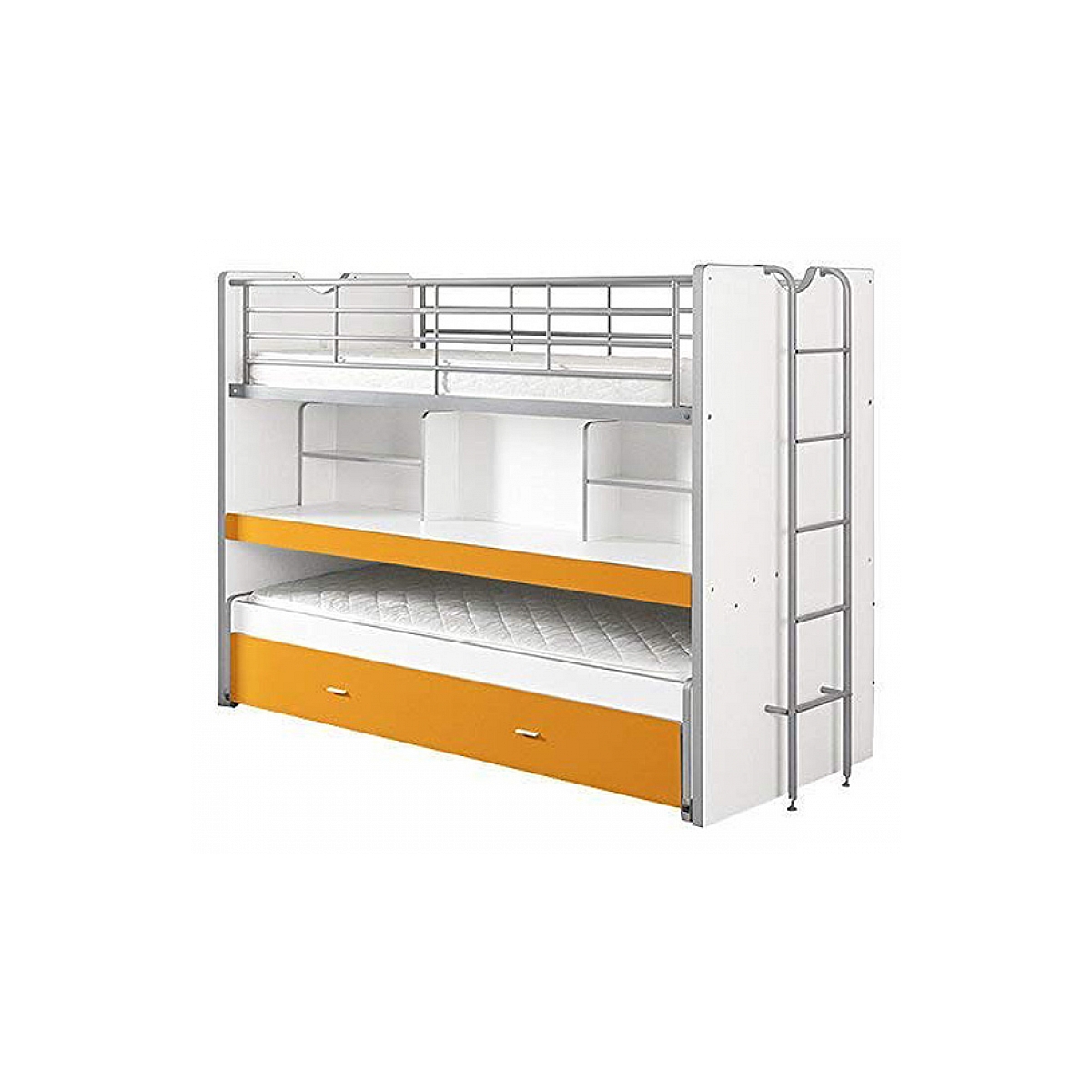 BONNY Compact80 lits superposés 2 couchages Orange couleur unique, VIPACK