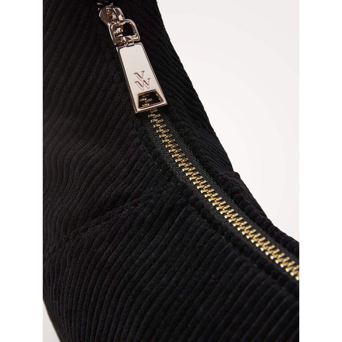Sac banane demi lune CARO noir, VANESSA WU