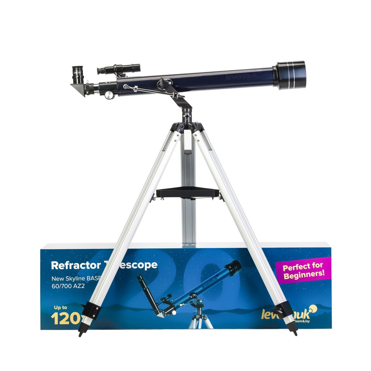 Télescope New Skyline BASE 60/700 AZ2 couleur unique, LEVENHUK