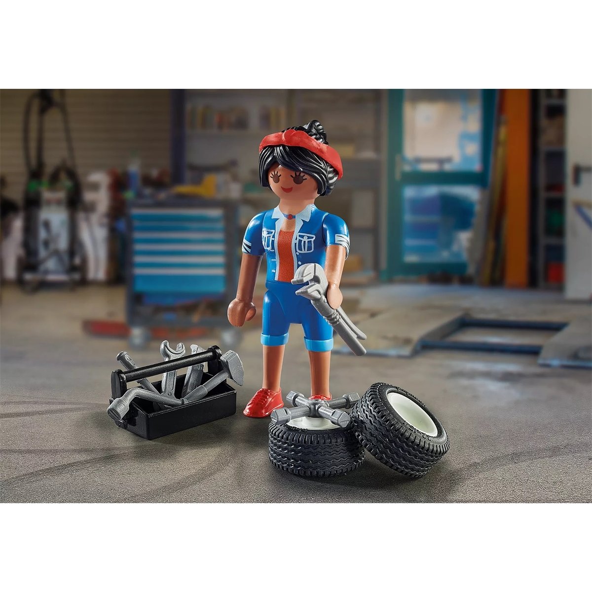 Special Plus Mécanicienne multicolore, PLAYMOBIL