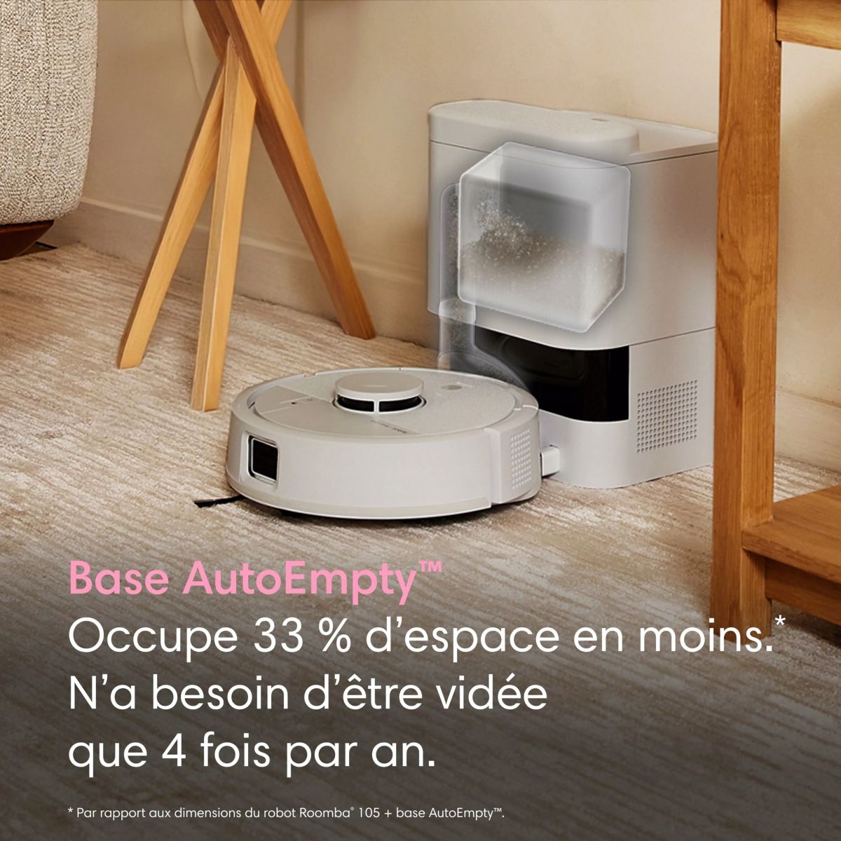 Robot Aspirateur Laveur Roomba Mini Blanc F155240 couleur unique, I ROBOT