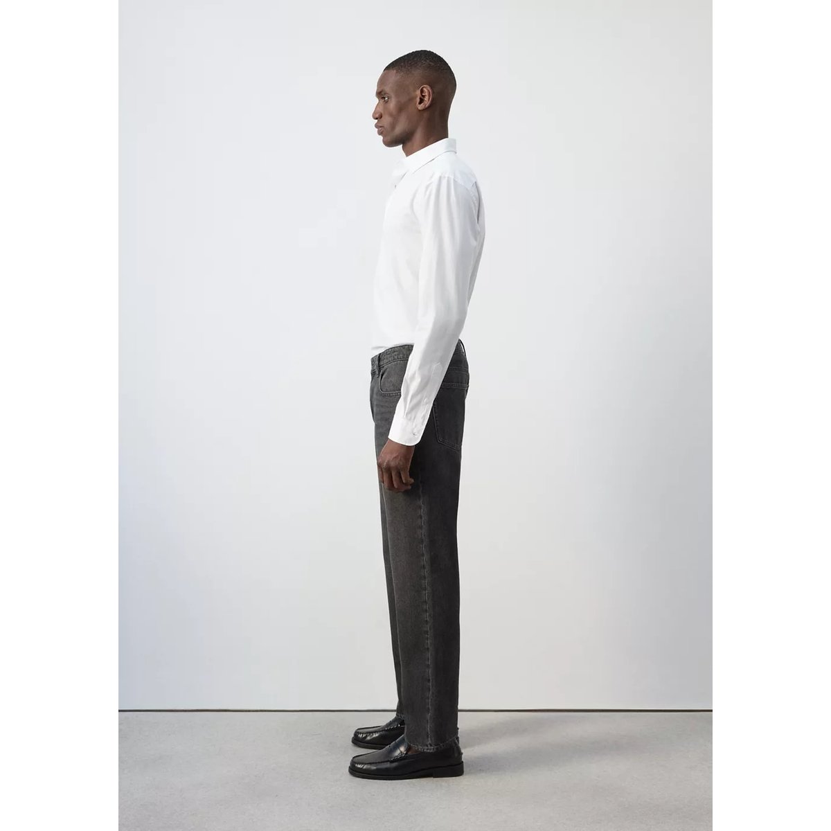 Jean Moby relaxed fit délavé foncé gris, MANGO MAN
