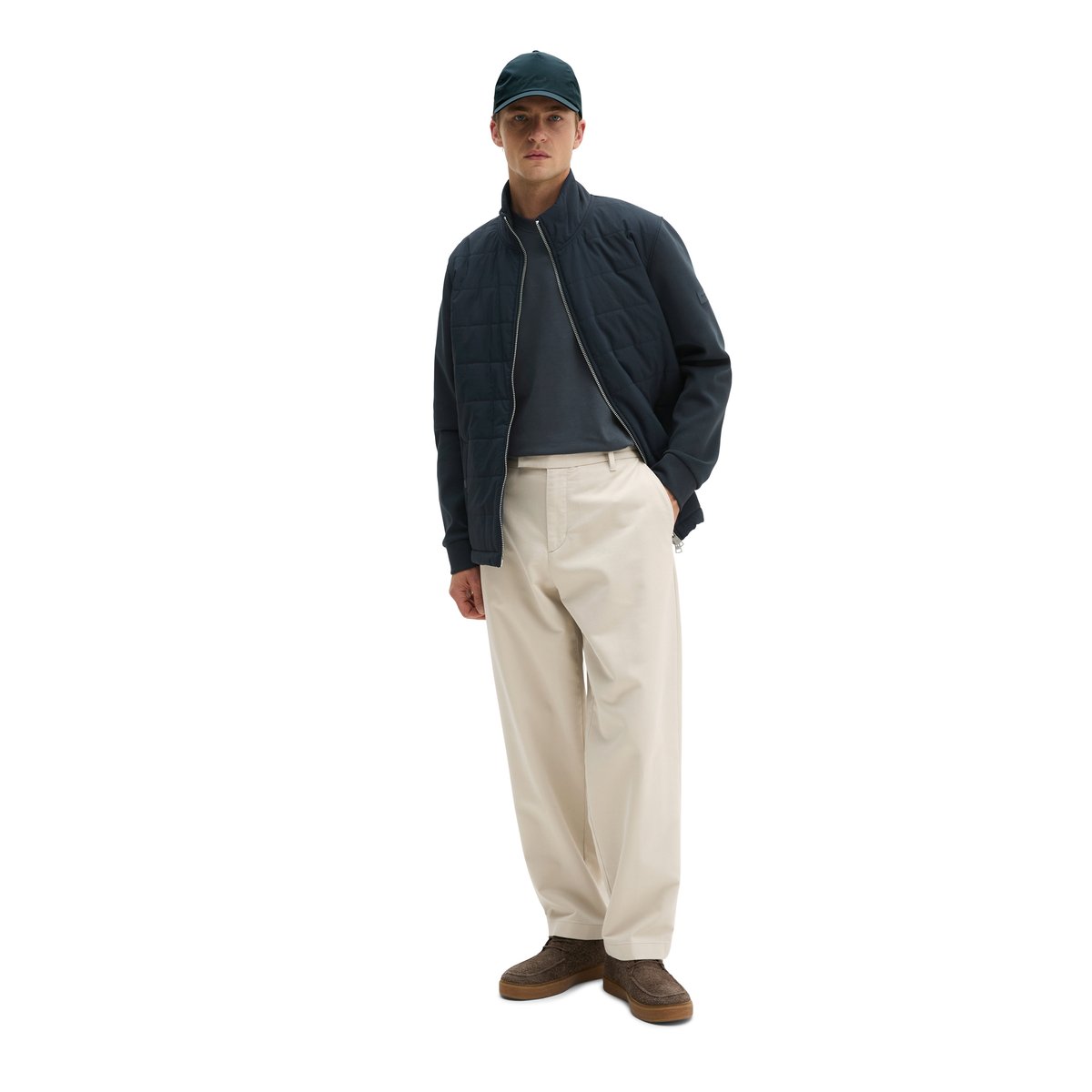 Veste de sport Hybrid Scuba, coupe classique avec compartiments de rangement à l'avant bleu, MARC O'POLO