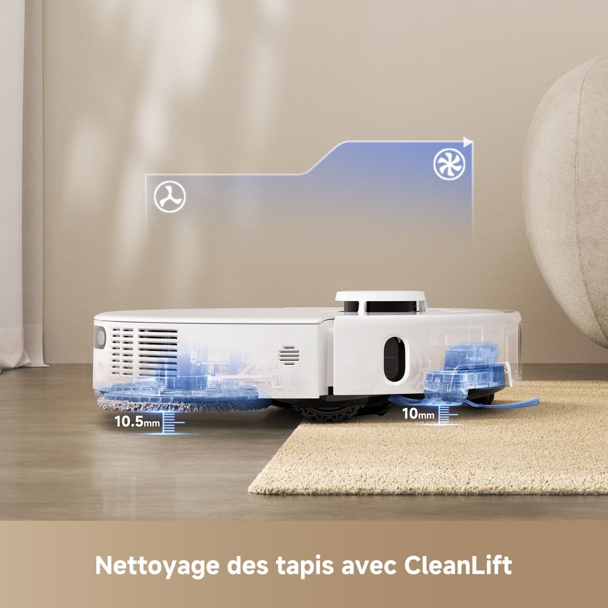 Robot Aspirateur Laveur P50 Ultra couleur unique, MOVA