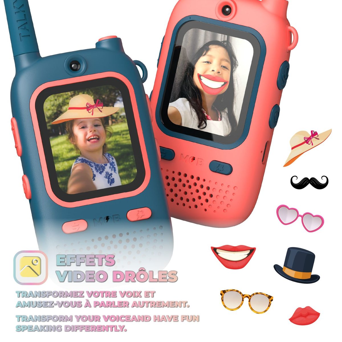 Talkie-Walkie vidéo couleur unique, MOB