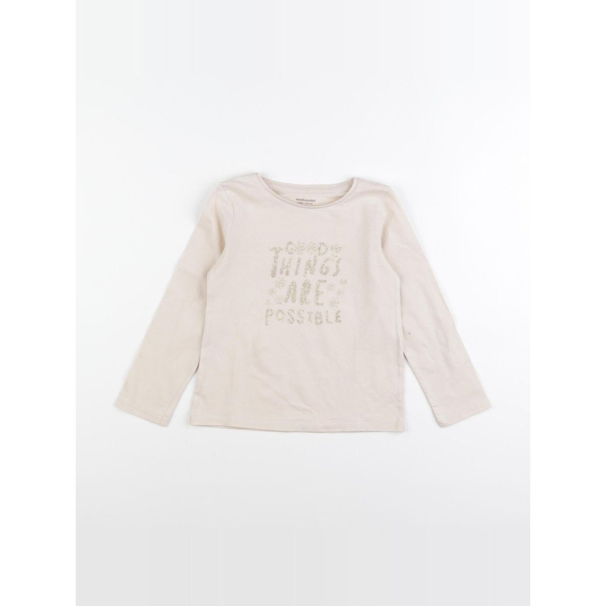 Tee-shirt - Etat satisfaisant rose, VERTBAUDET