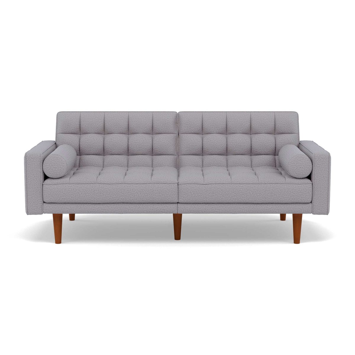 Banquette convertible clic-clac tissu texturé, SUZANNE gris clair, BEST MOBILIER
