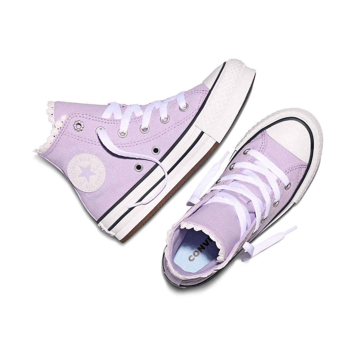 Baskets CHUCK TAYLOR ALL STAR EVA LIFT HI BUBBLY FLORAL lavande, CONVERSE