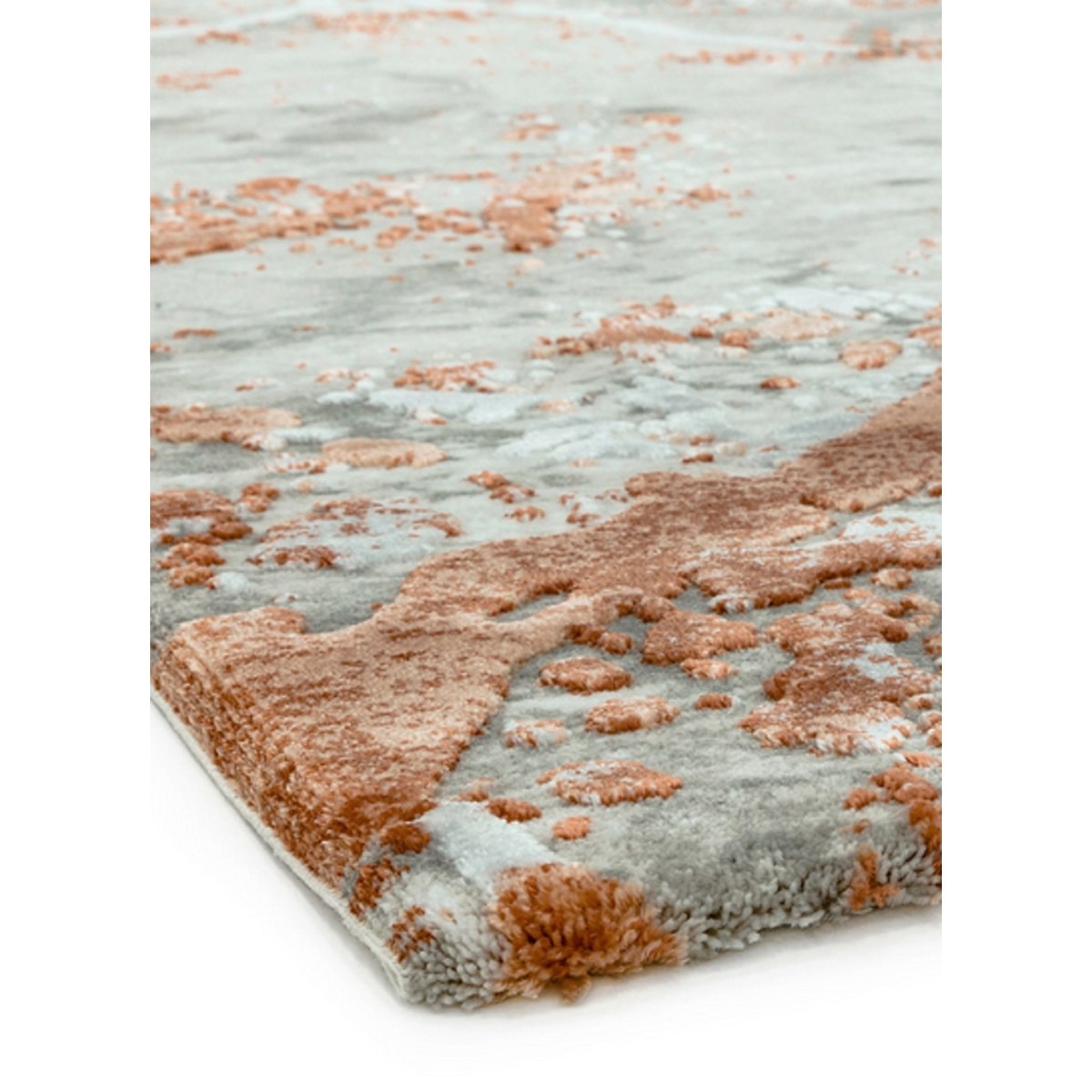 Tapis salon et chambre moderne LUNAR orange, NOVATREND