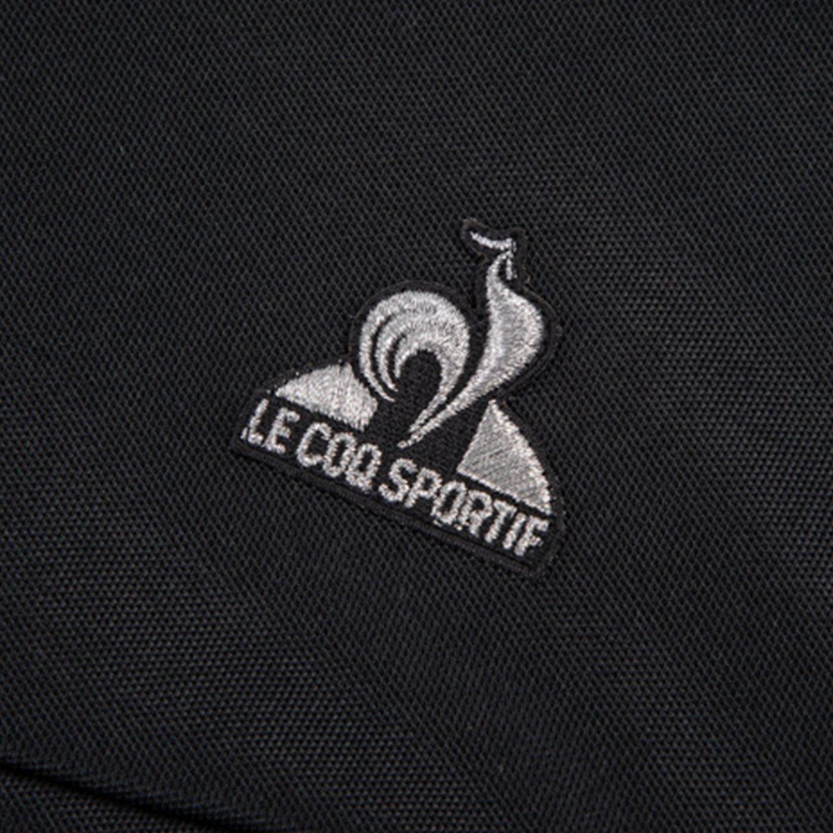 Sweat zippé à capuche Coq d'Argent noir, LE COQ SPORTIF