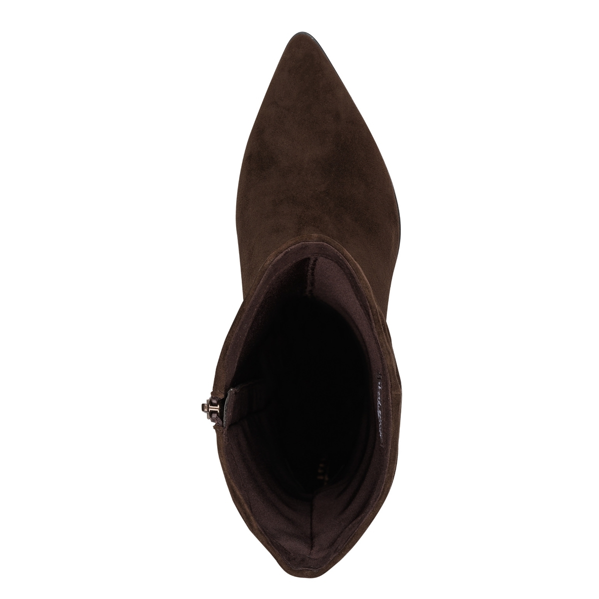 Bottine en cuir marron mocca, TAMARIS