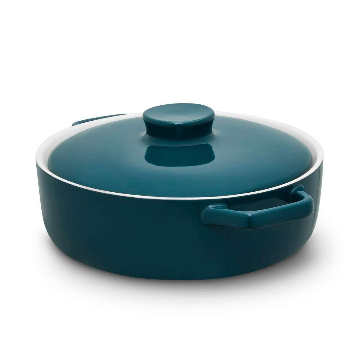 23cm Nattura Shallow Casserole teal, BARBARY & OAK