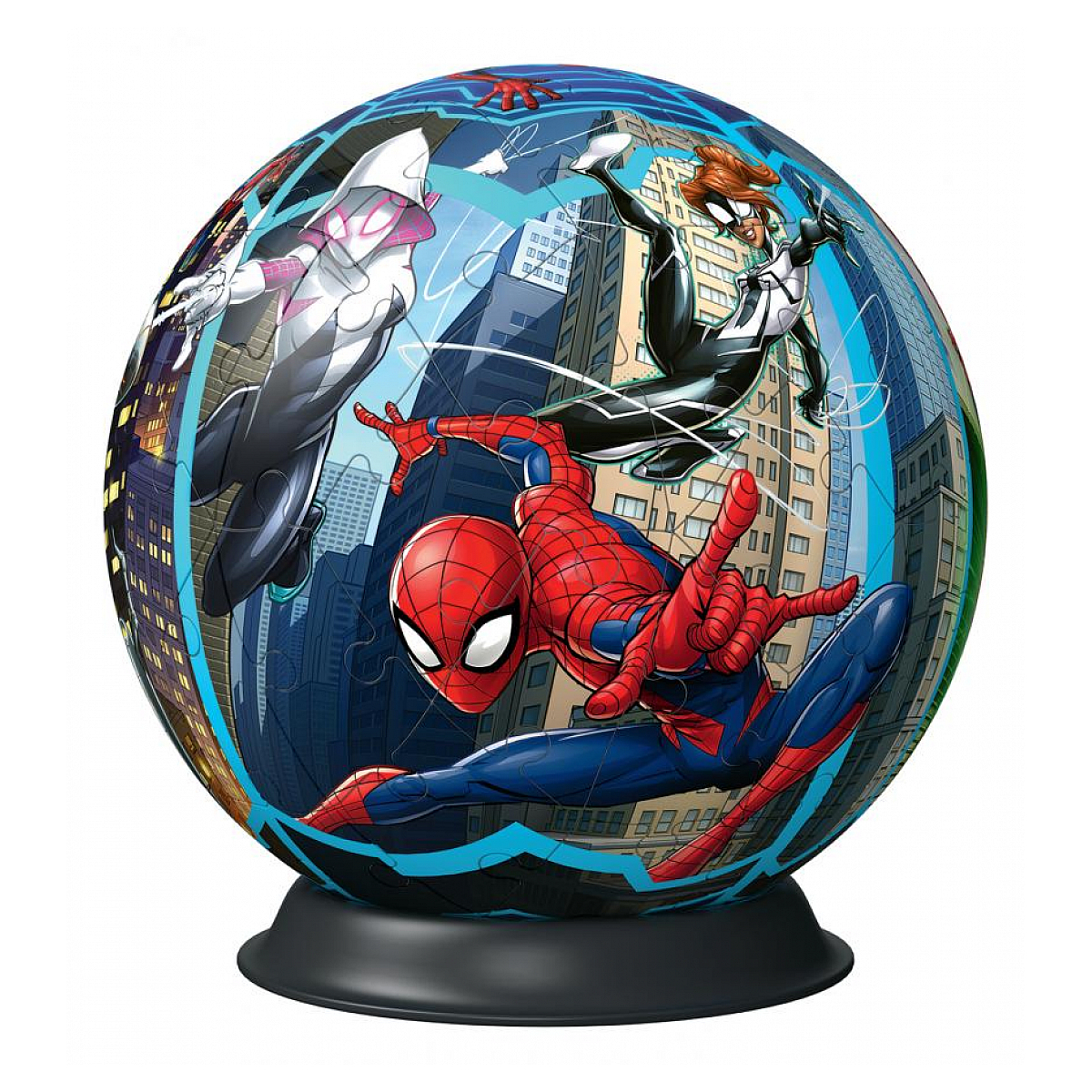 Puzzle 3d ball 72 p - spider-man couleur unique, RAVENSBURGER