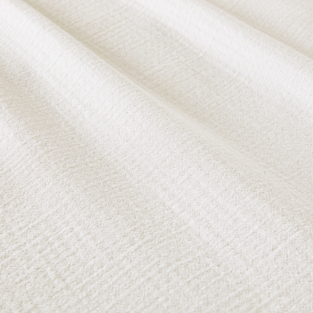 Taie d'oreiller gaze de coton/coton lavé, KUMCO blanc, LA REDOUTE INTERIEURS