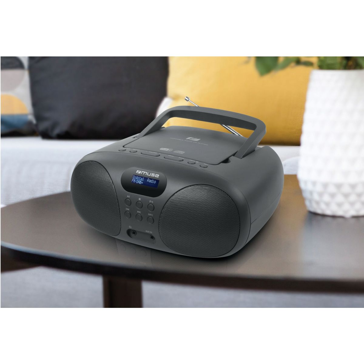 Radio CD MD-208 DB couleur unique, MUSE
