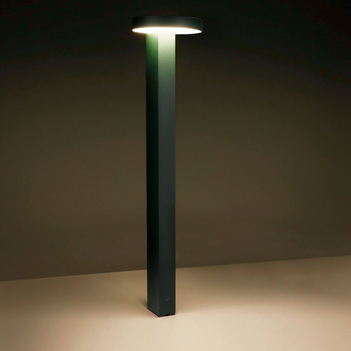 Potelet LED 1000 lumens, BAIX vert, INSPIRE