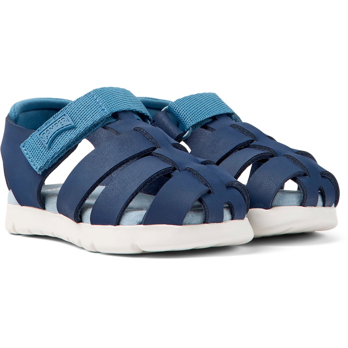 Sandales Oruga cuir bleu, CAMPER