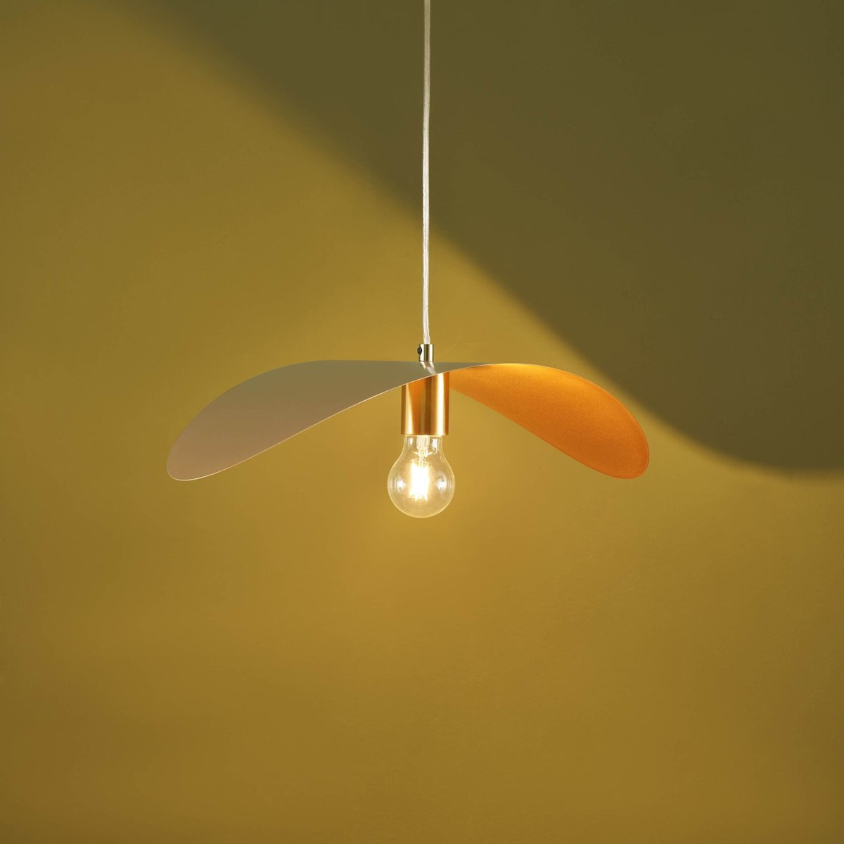 Suspension courbée métal doré - PIUMA doré, KOSILUM