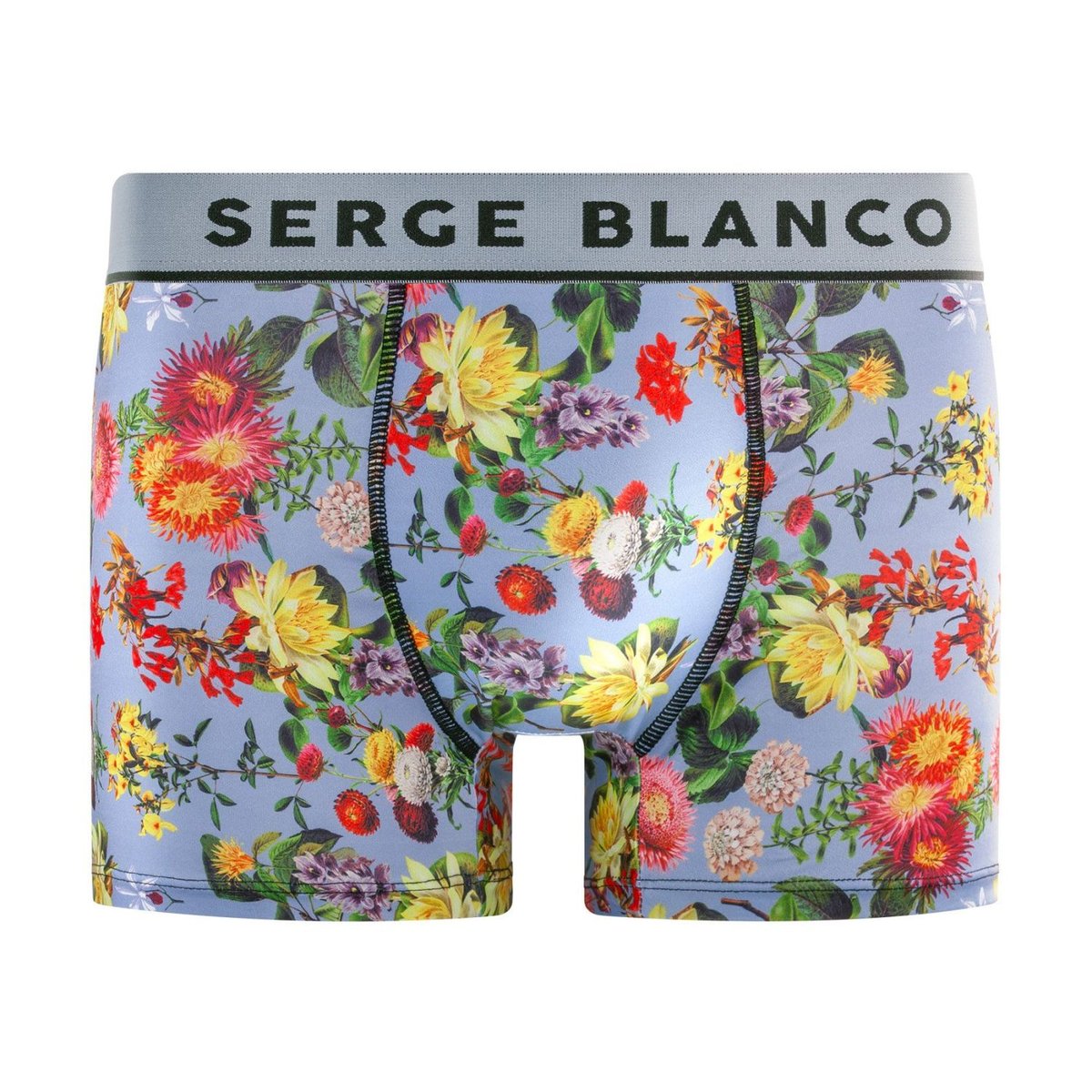 Lot De 3 Boxers Microfibre noir/rouge/jaune/vert/violet, SERGE BLANCO