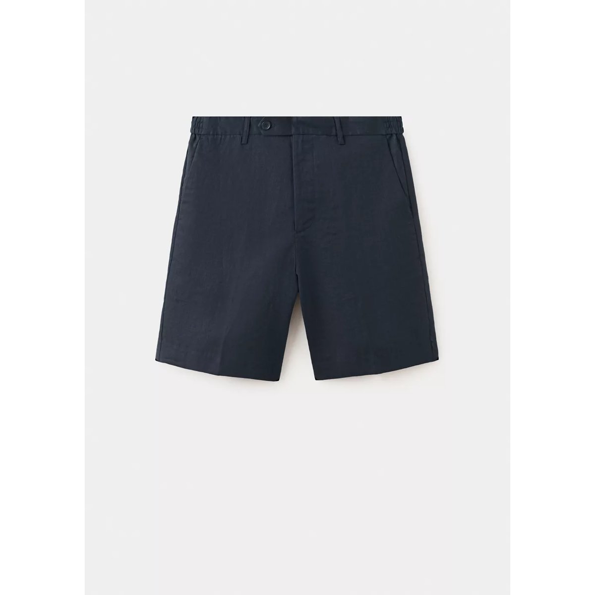 Bermuda regular-fit 100 % lin bleu marine, MANGO MAN