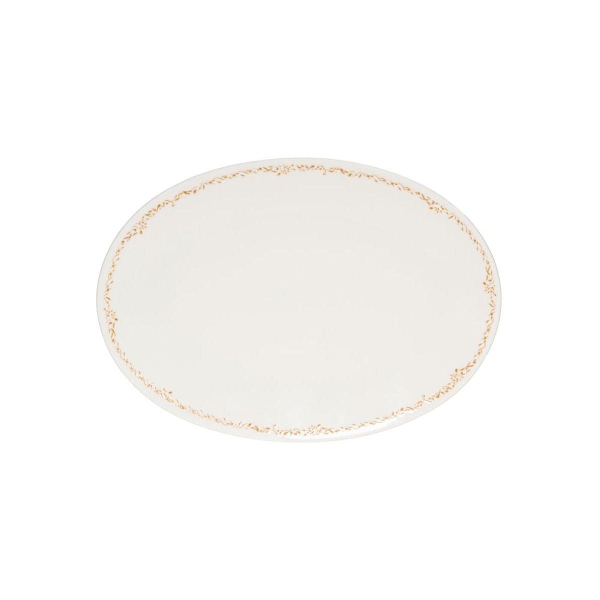 Plat oval Ophélia 29.5 cm x 21.5 cm blanc, TABLE PASSION