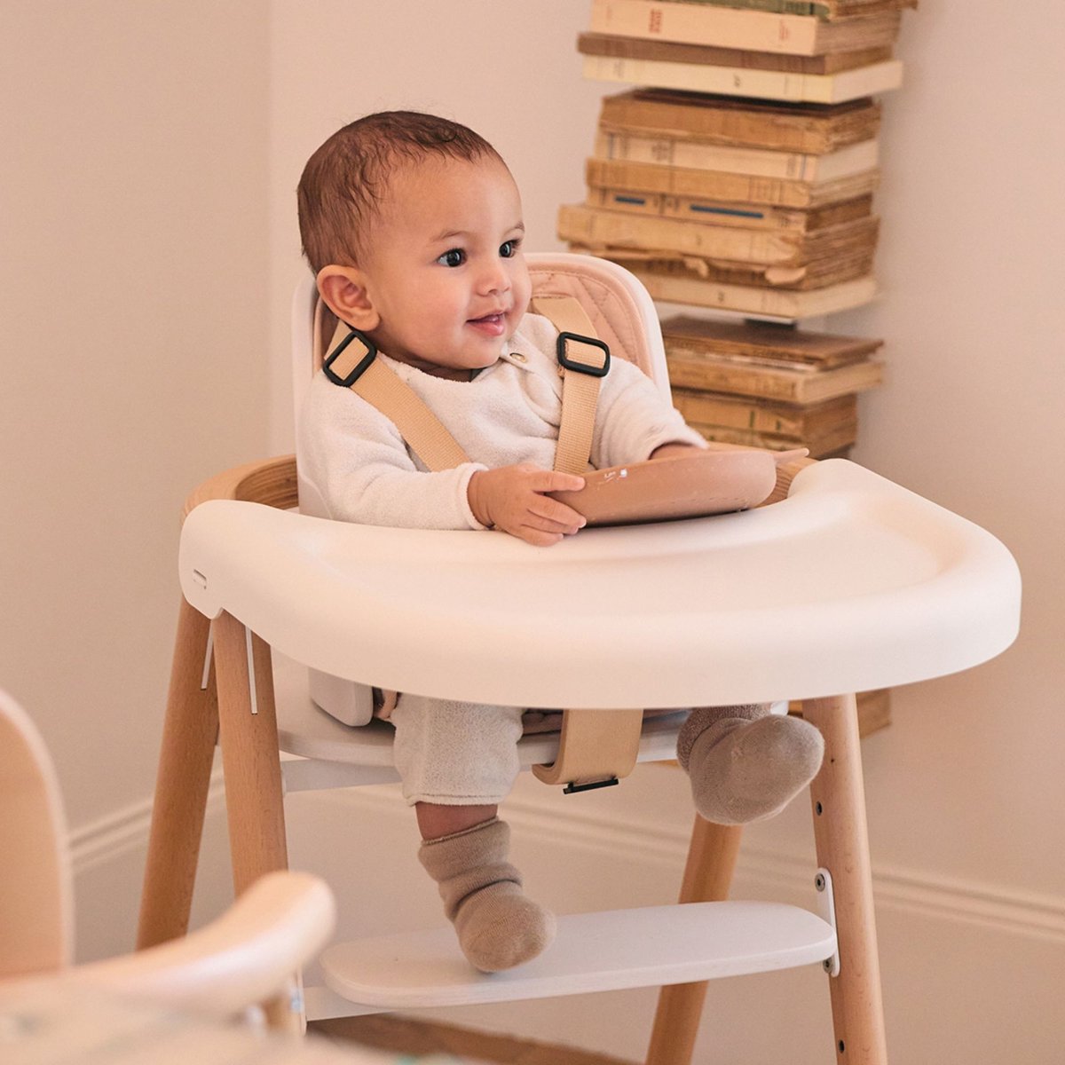 Baby Set pour chaise TOBO blanc, CHARLIE CRANE