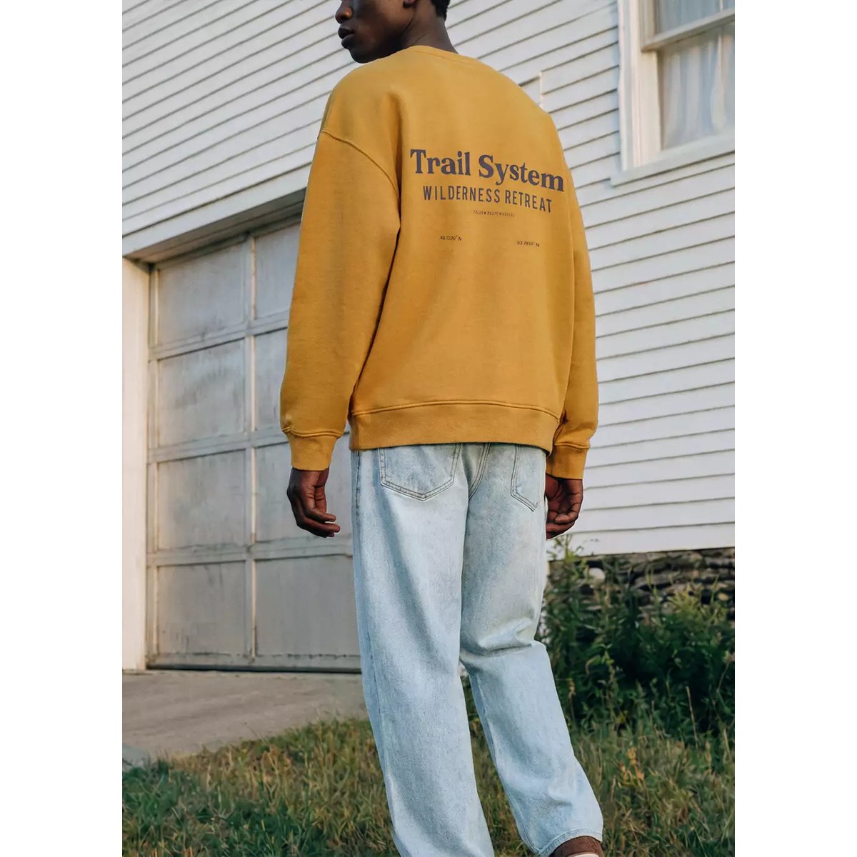 Sweat-shirt coton texte moutarde, MANGO TEEN