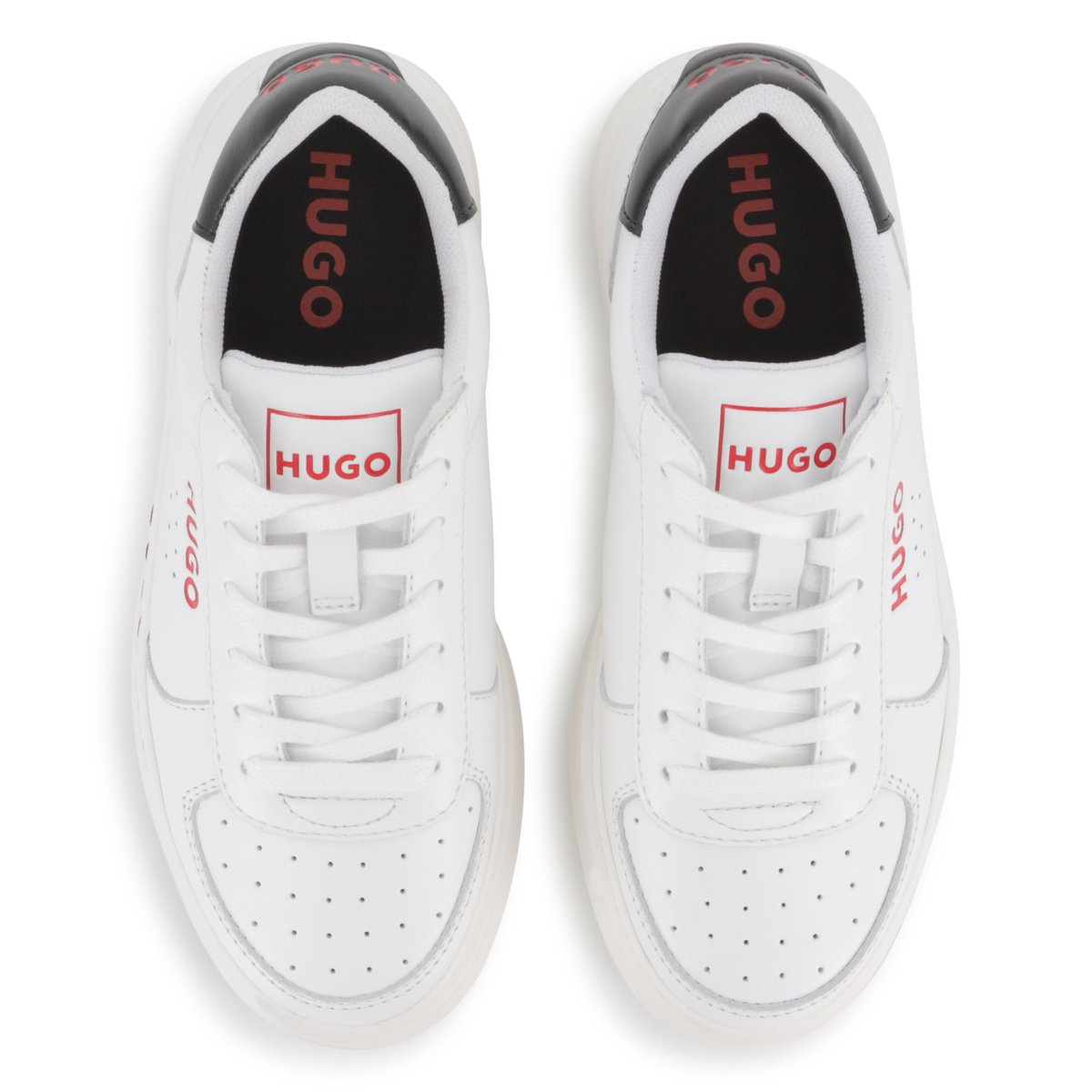 Baskets basse à lacets blanc, HUGO KIDSWEAR