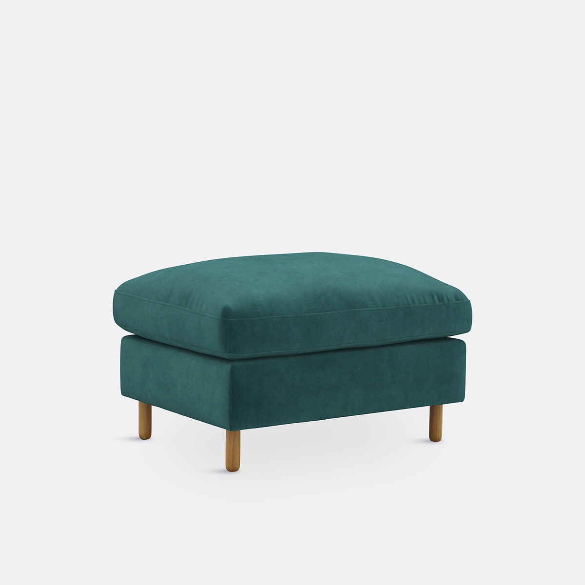Pouf velours, Lomeo emeraude, LA REDOUTE INTERIEURS