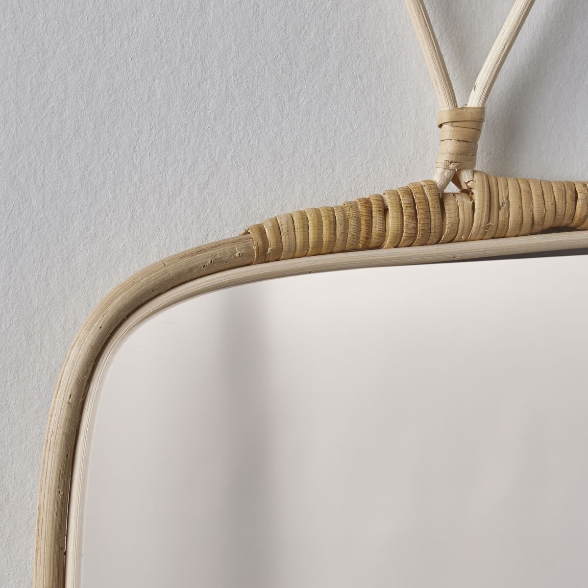 Miroir carré en bois MATISSE beige, FACTORY