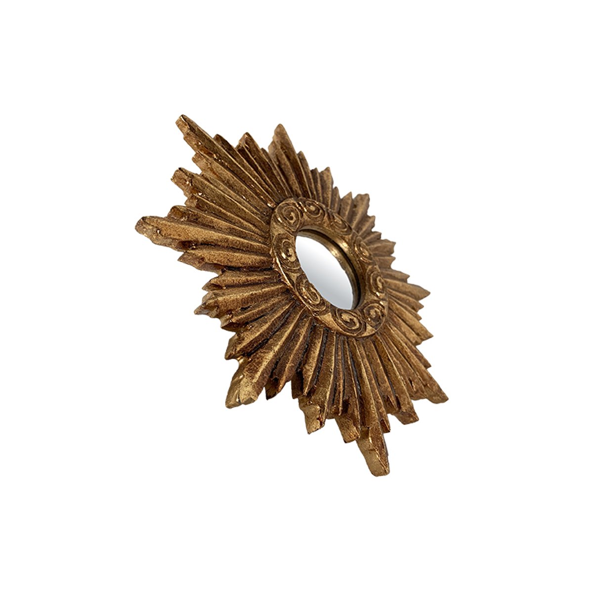 Lot de 3 miroirs soleil diam ext 14,5cm or, EMDE